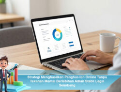 Strategi Menghasilkan Penghasilan Online Tanpa Tekanan Mental Berlebihan Aman Stabil Legal Seimbang